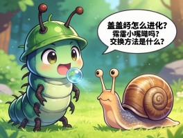 盖盖虫怎么进化,需要小嘴蜗吗,交换方法是什么？
