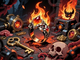 地狱火戒指制作攻略,钥匙掉落几率低怎么办,炼狱机器怎么合成,恶魔器官如何获取