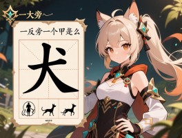 反犬旁一个甲是什么字,怎么读,狎字源演变,生僻字查询方法