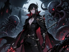 永夜降临复苏画风,角色立绘怎么样,暗黑克苏鲁元素有哪些表现