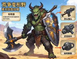 怪物猎人荒野变形武器素材获取攻略，斩斧盾斧怎么强化，机械武器零件如何刷取