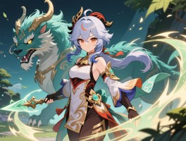 原神甘雨5.3版本，游迹特效怎么拿,新挑战玄文兽怎么打,培养属性怎么堆