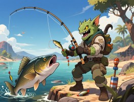 怪物猎人荒野掉鱼全攻略,大鱼怎么钓,钓鱼点在哪,用什么鱼饵