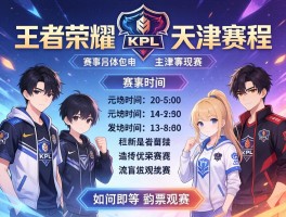 王者荣耀kpl天津赛程,赛事具体时间如何安排,有哪些参赛战队,如何购票观赛