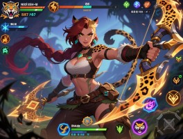 狂野女猎手怎么玩,奈德丽技能连招,豹女打野技巧,出装符文选择