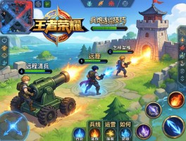 王者荣耀兵炮连招技巧，如何远程清兵？怎样架炮推塔？兵线如何运营？