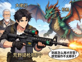 大佬们，怪物猎人荒野铳枪那个电钻龙杭炮到底怎么用才厉害？感觉操作不太顺手
