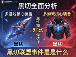 黑切全面解析：多游戏核心装备对比,黑切属性如何选择,黑切联盟事件是什么