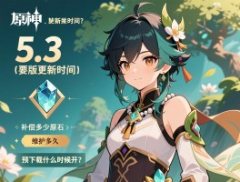 5.3版本更新时间原神,补偿多少原石,维护多久,预下载什么时候开？