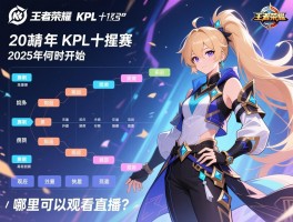 王者荣耀kpl十强赛程2025年何时开始，赛制如何安排，哪里可以观看直播？