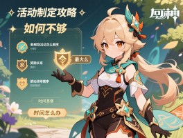 原神活动制定攻略,如何规划活动顺序,奖励怎么最大化,时间不够怎么办