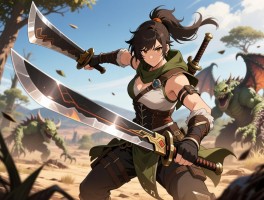 刚玩怪物猎人荒野双刀，总感觉耐力不够用，连招也打不全，求大佬指点！