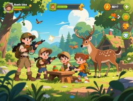 打猎游戏真实野外体验,多人合作玩法,儿童教育功能如何选？