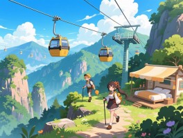 齐云山攻略,一日游怎么安排,索道还是徒步,住宿选山上山下？