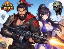 CF手游三国新联动 张飞孙尚香持加特林暴僵尸