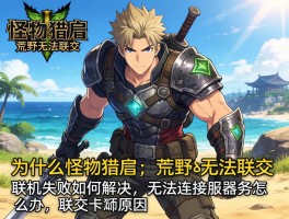 为什么怪物猎人荒野无法联机，联机失败如何解决，无法连接服务器怎么办，联机卡顿原因