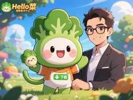 Hello菜菜是什么卡通形象,创始人是谁,设计理念,表情包下载,健康科普应用