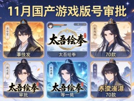 11月国产游戏版号获批含太吾绘卷等70款