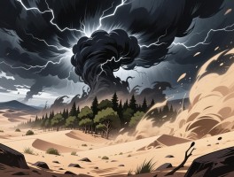 黑暗风暴为何席卷全球,如何防范12级强风,防护林真能挡住沙暴吗