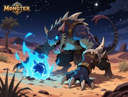 怪物猎人荒野里晚上沙漠那个蓝色闪光玩意儿是啥？抓了十几次都失败！