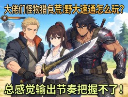 大佬们，怪物猎人荒野大剑速通怎么玩？总感觉输出节奏把握不好！