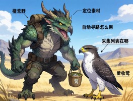 怪物猎人荒野如何定位素材，自动寻路怎么用，采集列表在哪，鹭鹰龙怎么辅助收集