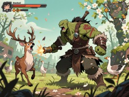 饥荒春天boss无伤打法_如何应对鹿鹅怒吼缴械？怎样利用环境轻松过关？