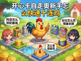 开心自走棋新手怎么快速十连鸡,阵容怎么搭配最强,金币怎么管理最划算
