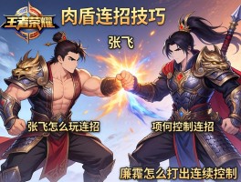 王者荣耀肉盾连招技巧丨张飞怎么玩连招,项羽如何控制连招,廉颇怎么打出连续控制？