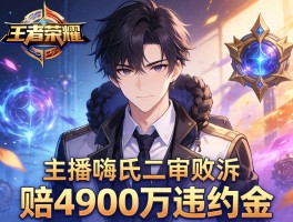 王者荣耀主播嗨氏二审败诉赔4900万违约金