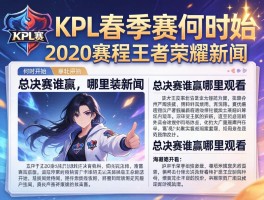kpl春季赛2020赛程王者荣耀新闻,何时开始,总决赛谁赢,哪里观看？