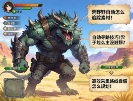 怪物猎人荒野怎么追踪素材,自动寻路技巧有哪些,高效采集路线怎么规划