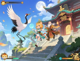 纯阳跟宠攻略怎么获得，观月仙鹤任务在哪接，老君宫跳不上去怎么办