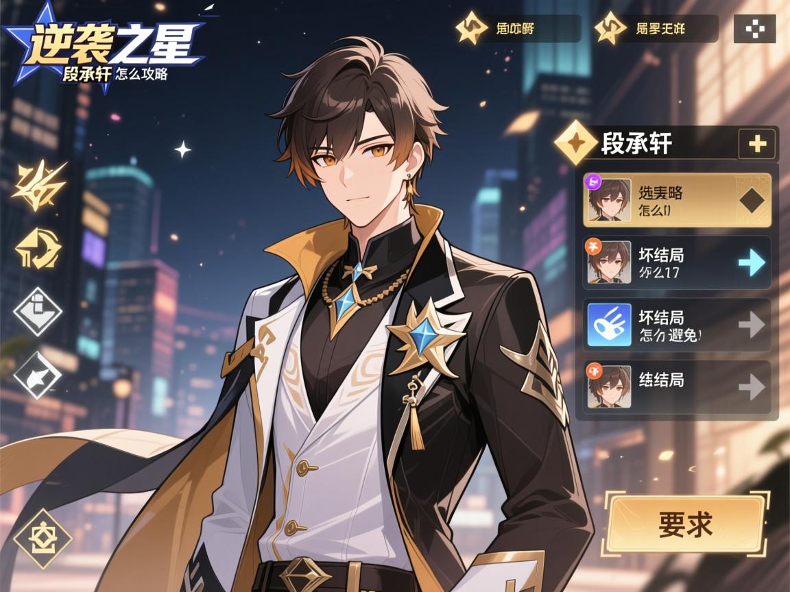 逆袭之星攻略:段承轩怎么攻略,选项怎么选,坏结局怎么避免 逆袭之星攻略:段承轩怎么攻略,选项怎么选,坏结局怎么避免