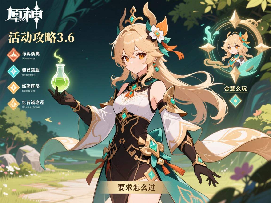 原神活动攻略3.6,盛典与慧业怎么玩,合剂演进阵容如何搭配,忆昔诸途巡历试炼怎么过 原神活动攻略3.6,盛典与慧业怎么玩,合剂演进阵容如何搭配,忆昔诸途巡历试炼怎么过