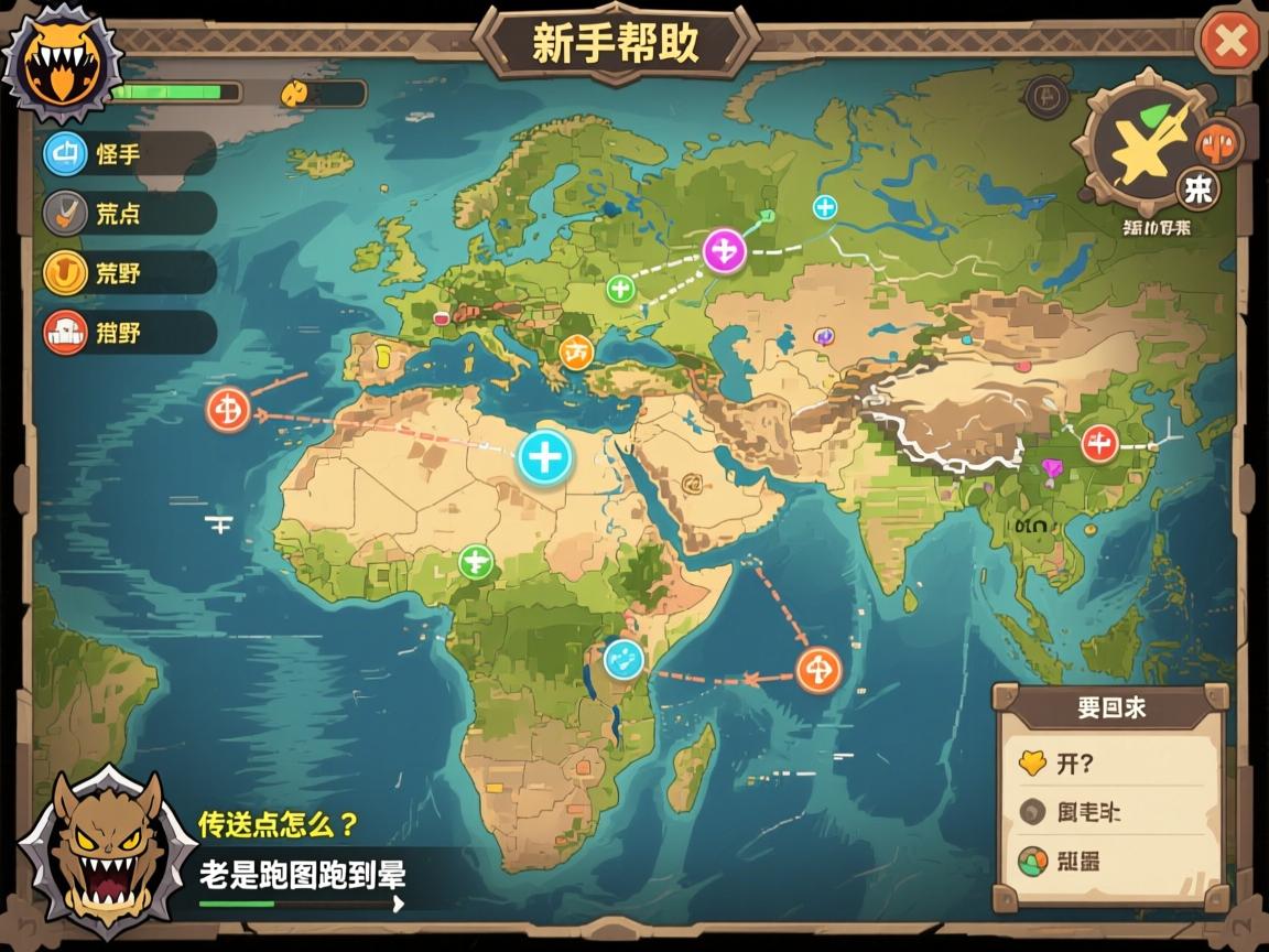 新手求助:怪物猎人荒野地图上的传送点怎么开?老是跑图跑到晕 新手求助:怪物猎人荒野地图上的传送点怎么开?老是跑图跑到晕