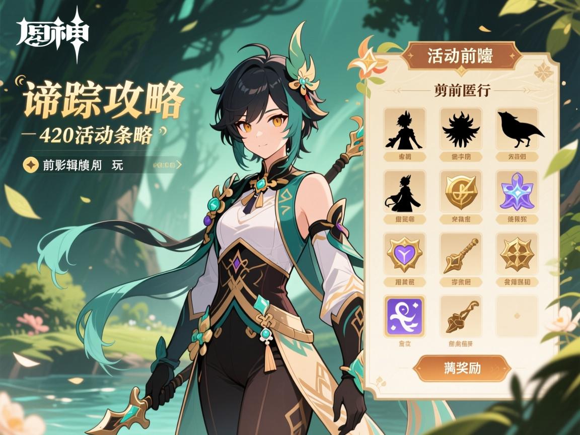 原神420活动攻略,活动前置条件是什么,谛踪匿行怎么玩,剪影辑帧如何拿满奖励 原神420活动攻略,活动前置条件是什么,谛踪匿行怎么玩,剪影辑帧如何拿满奖励