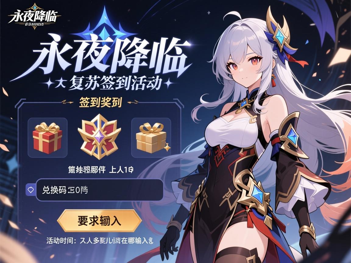 永夜降临复苏签到活动,签到奖励有哪些,活动时间多久,兑换码在哪输入 永夜降临复苏签到活动,签到奖励有哪些,活动时间多久,兑换码在哪输入