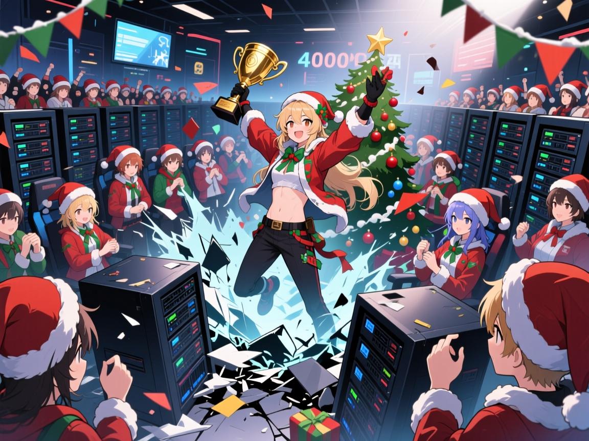 4000人圣诞鏖战服务器崩溃逆风夺冠 4000人圣诞鏖战服务器崩溃逆风夺冠