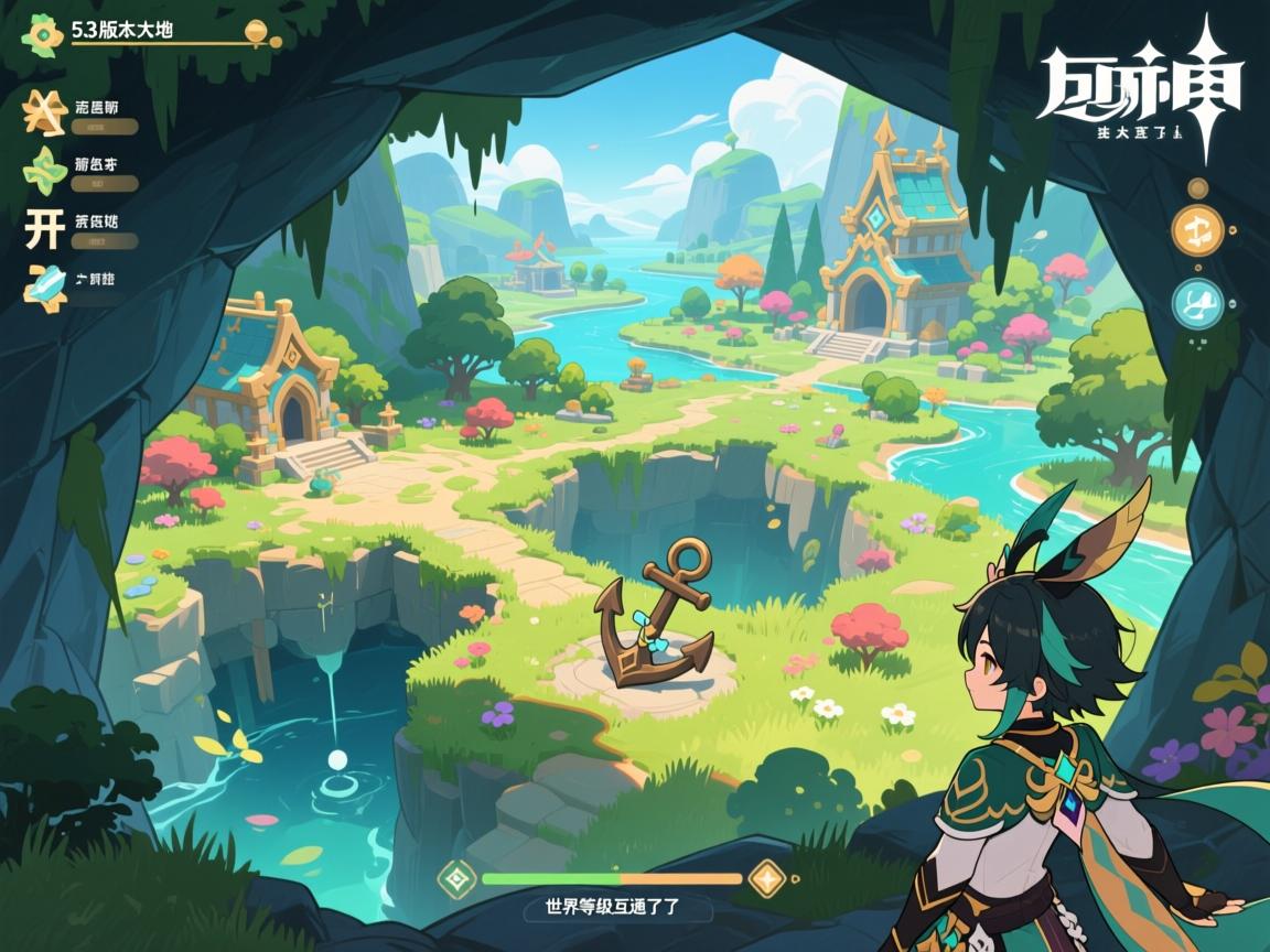 原神5.3版本大世界,新区域怎么开、地下锚点在哪、世界等级互通了吗 原神5.3版本大世界,新区域怎么开、地下锚点在哪、世界等级互通了吗