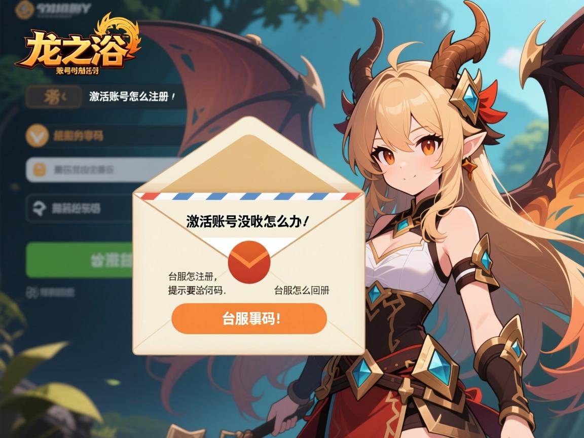龙之谷账号激活,激活邮件没收到怎么办,台服账号怎么注册,提示要激活码怎么回事