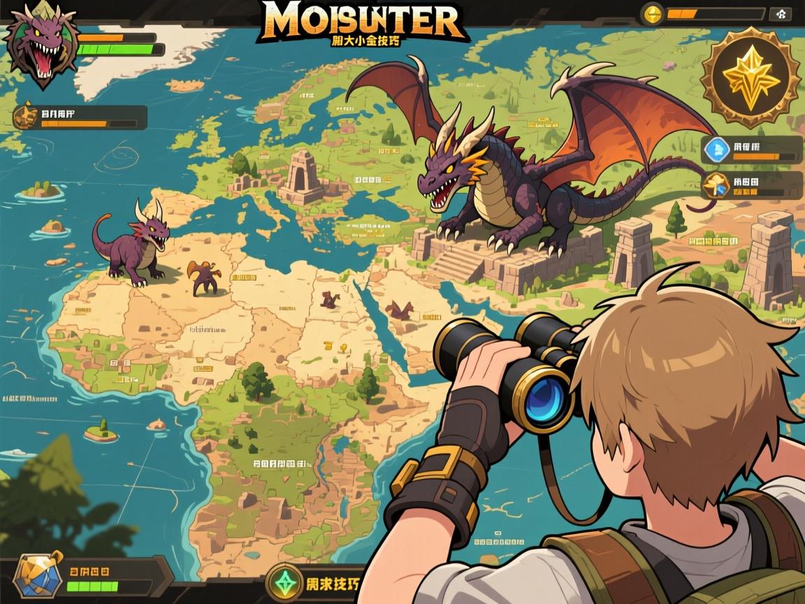 怪物猎人荒野地图怎么放大看怪物,望远镜怎么用,龙谷遗址刷大小金技巧 怪物猎人荒野地图怎么放大看怪物,望远镜怎么用,龙谷遗址刷大小金技巧