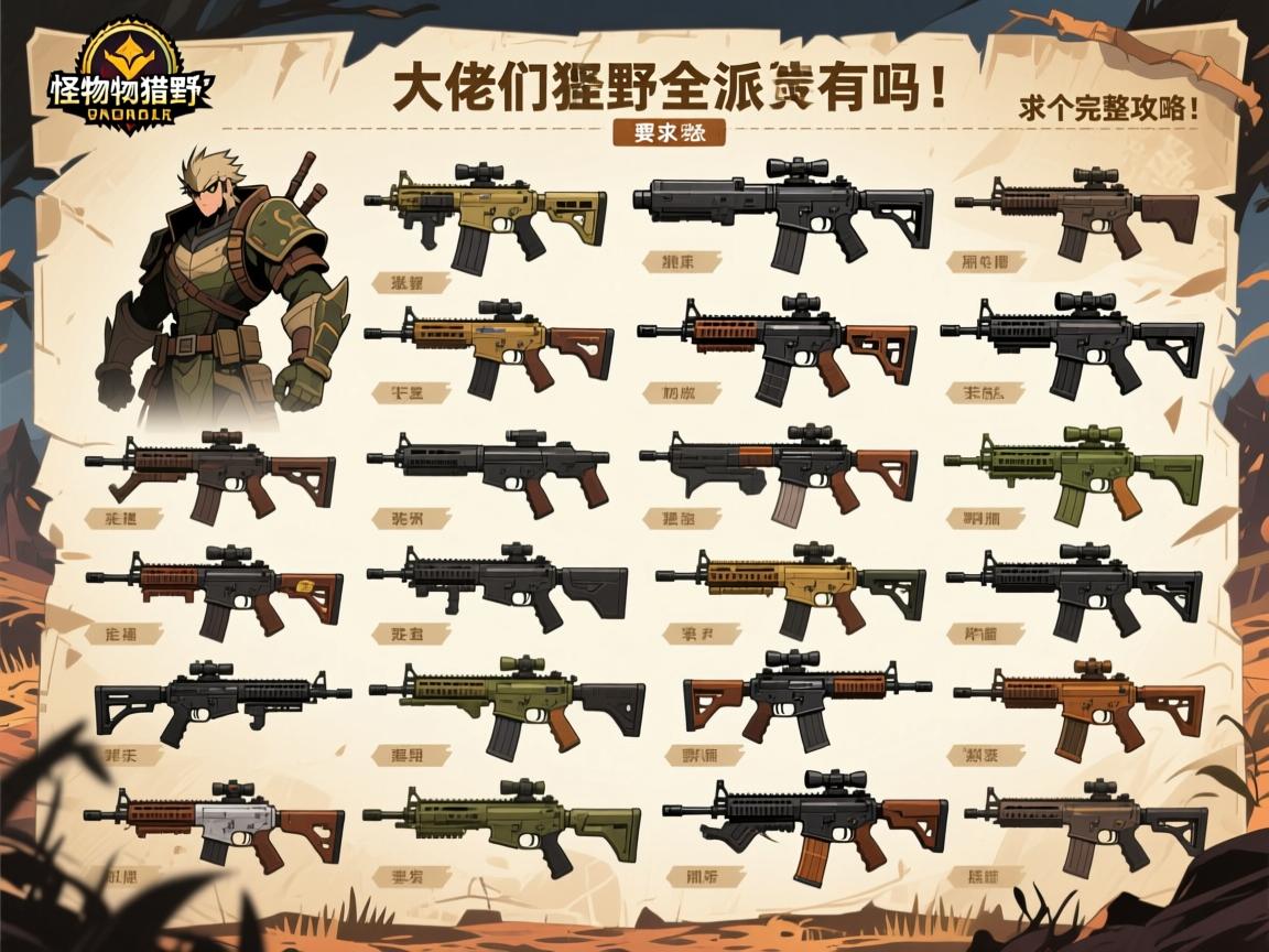 大佬们怪物猎人荒野全武器派生表有吗?求个完整攻略! 大佬们怪物猎人荒野全武器派生表有吗?求个完整攻略!