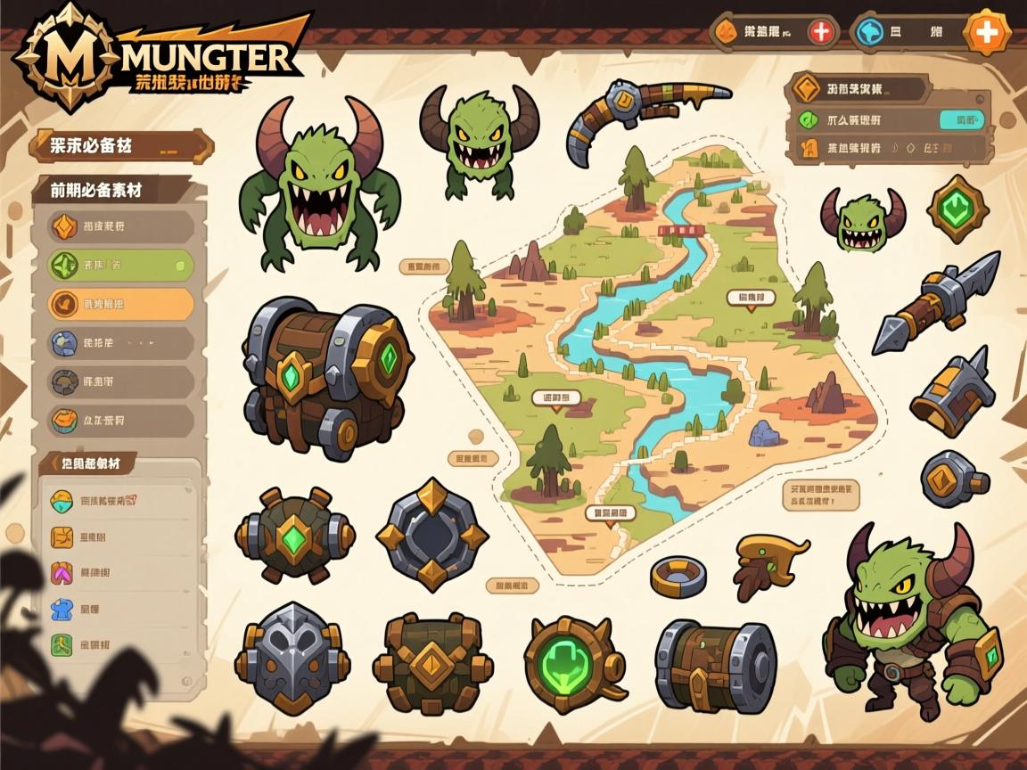 怪物猎人荒野前期素材,新手怎么快速获得装备,前期必备素材有哪些,采集路线怎么规划 怪物猎人荒野前期素材,新手怎么快速获得装备,前期必备素材有哪些,采集路线怎么规划