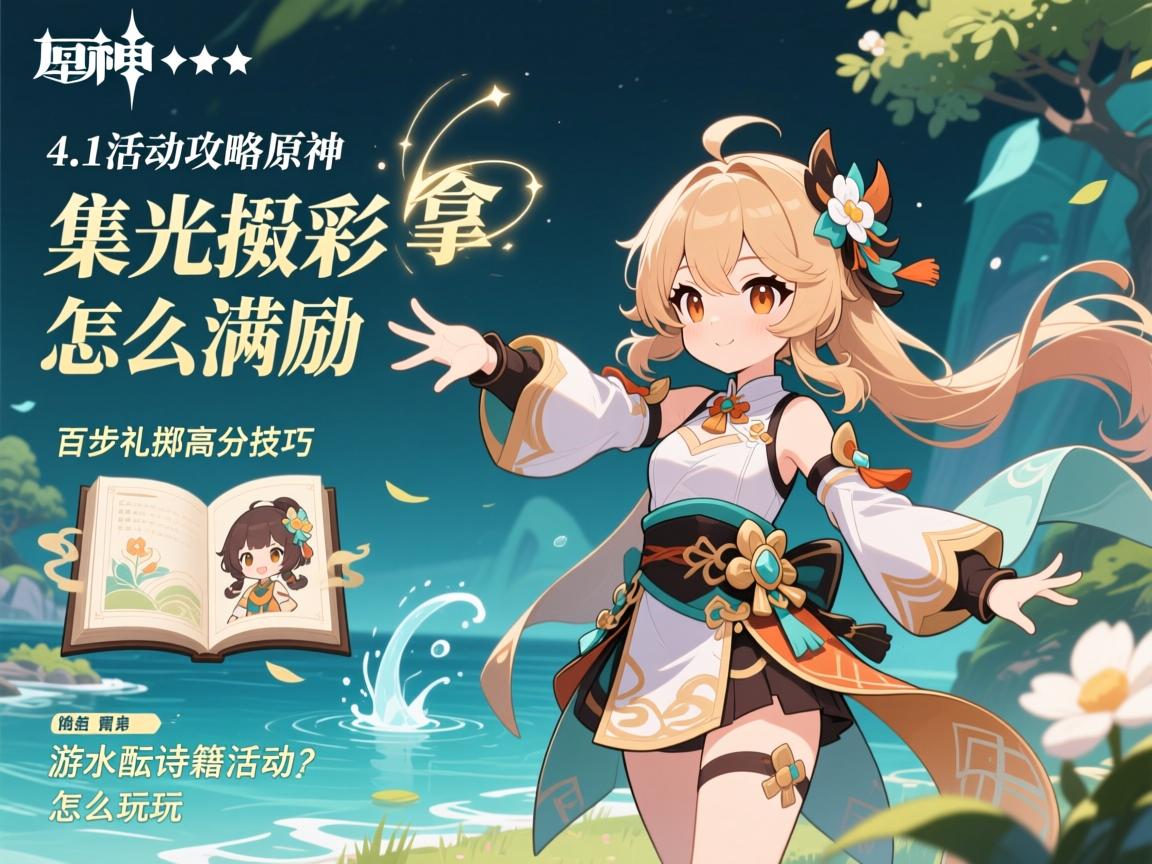 4.1活动攻略原神,集光撷彩怎么拿满奖励,百步礼掷高分技巧,游水酝诗籍活动怎么玩 4.1活动攻略原神,集光撷彩怎么拿满奖励,百步礼掷高分技巧,游水酝诗籍活动怎么玩