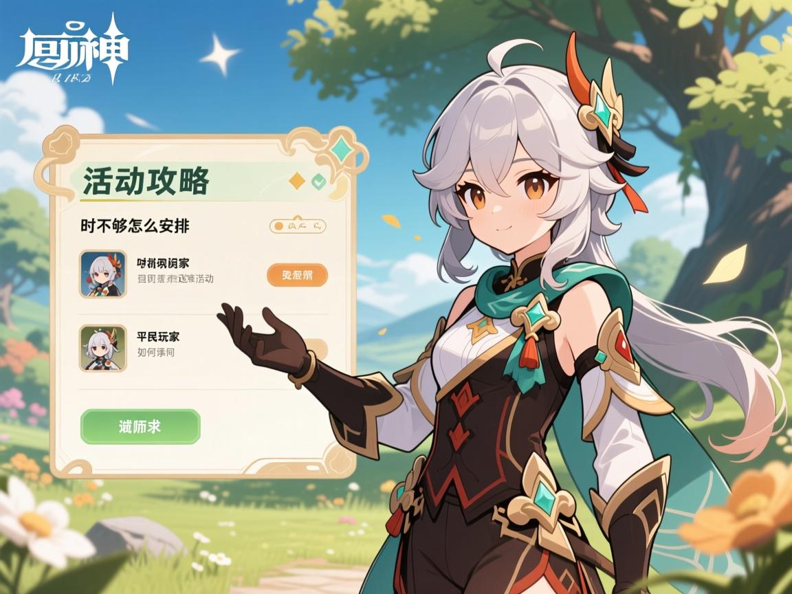 活动攻略原神攻略,时间不够怎么安排,平民玩家如何选择活动 活动攻略原神攻略,时间不够怎么安排,平民玩家如何选择活动