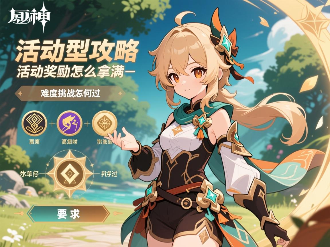 原神活动型攻略,活动奖励怎么拿满,限时任务如何规划,高难度挑战怎么过 原神活动型攻略,活动奖励怎么拿满,限时任务如何规划,高难度挑战怎么过