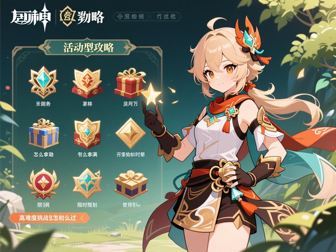 原神活动型攻略,活动奖励怎么拿满,限时任务如何规划,高难度挑战怎么过 原神活动型攻略,活动奖励怎么拿满,限时任务如何规划,高难度挑战怎么过