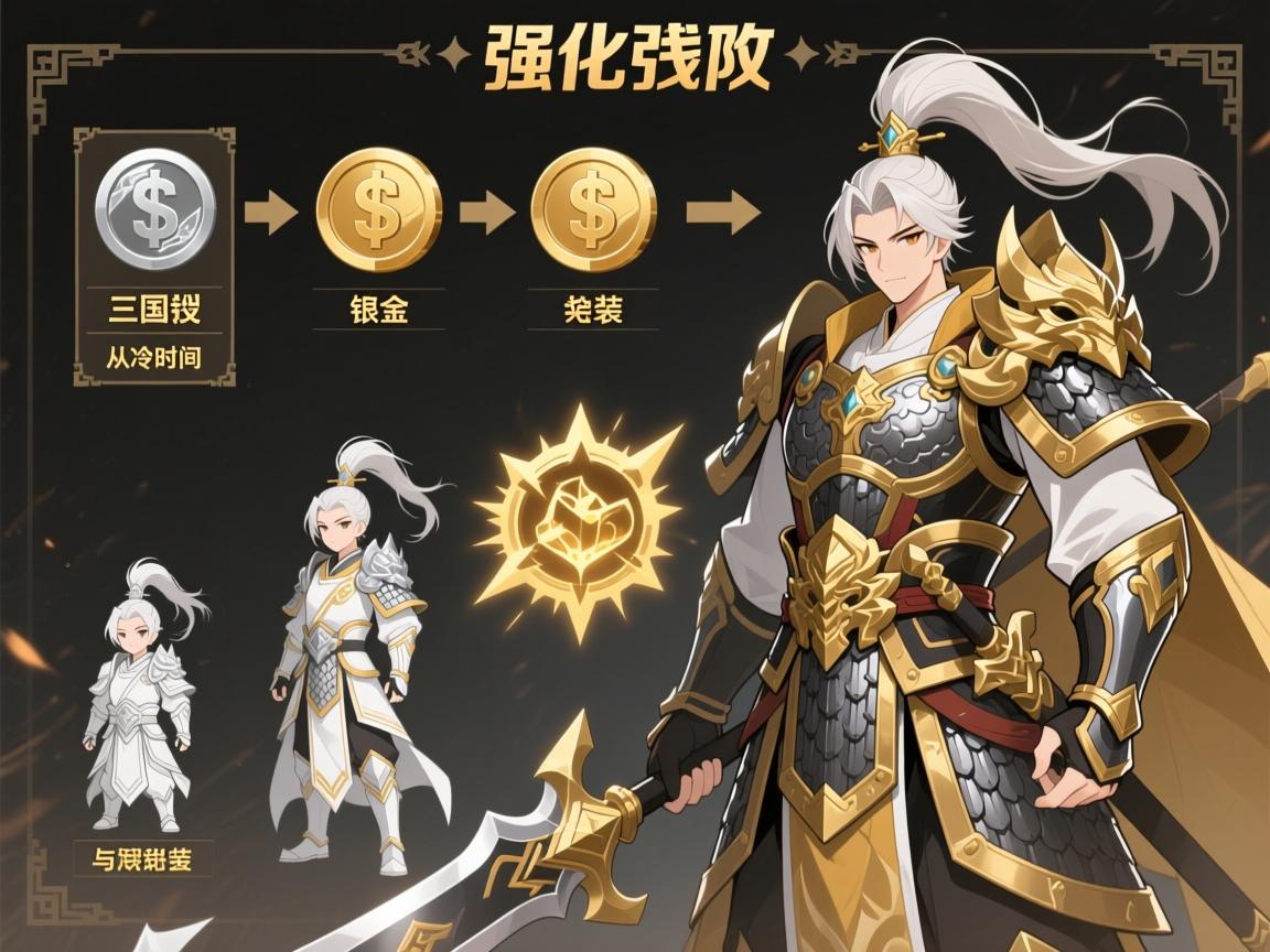 三国演义装备强化顺序图:如何规划银币与冷却时间,从白装到金装的属性提升陷阱 三国演义装备强化顺序图:如何规划银币与冷却时间,从白装到金装的属性提升陷阱