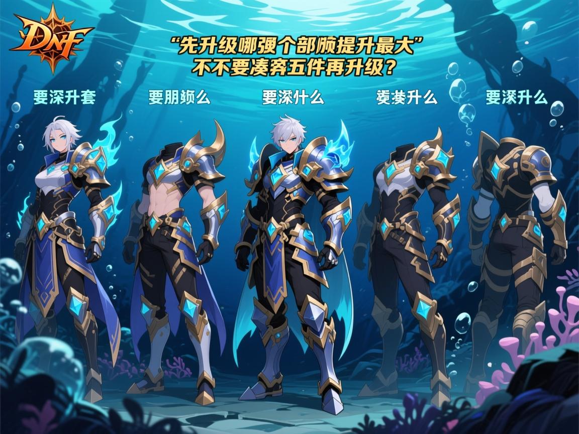 dnf深海套的装备强化顺序是什么,先升级哪个部位提升最大,要不要凑齐五件再升级? dnf深海套的装备强化顺序是什么,先升级哪个部位提升最大,要不要凑齐五件再升级?